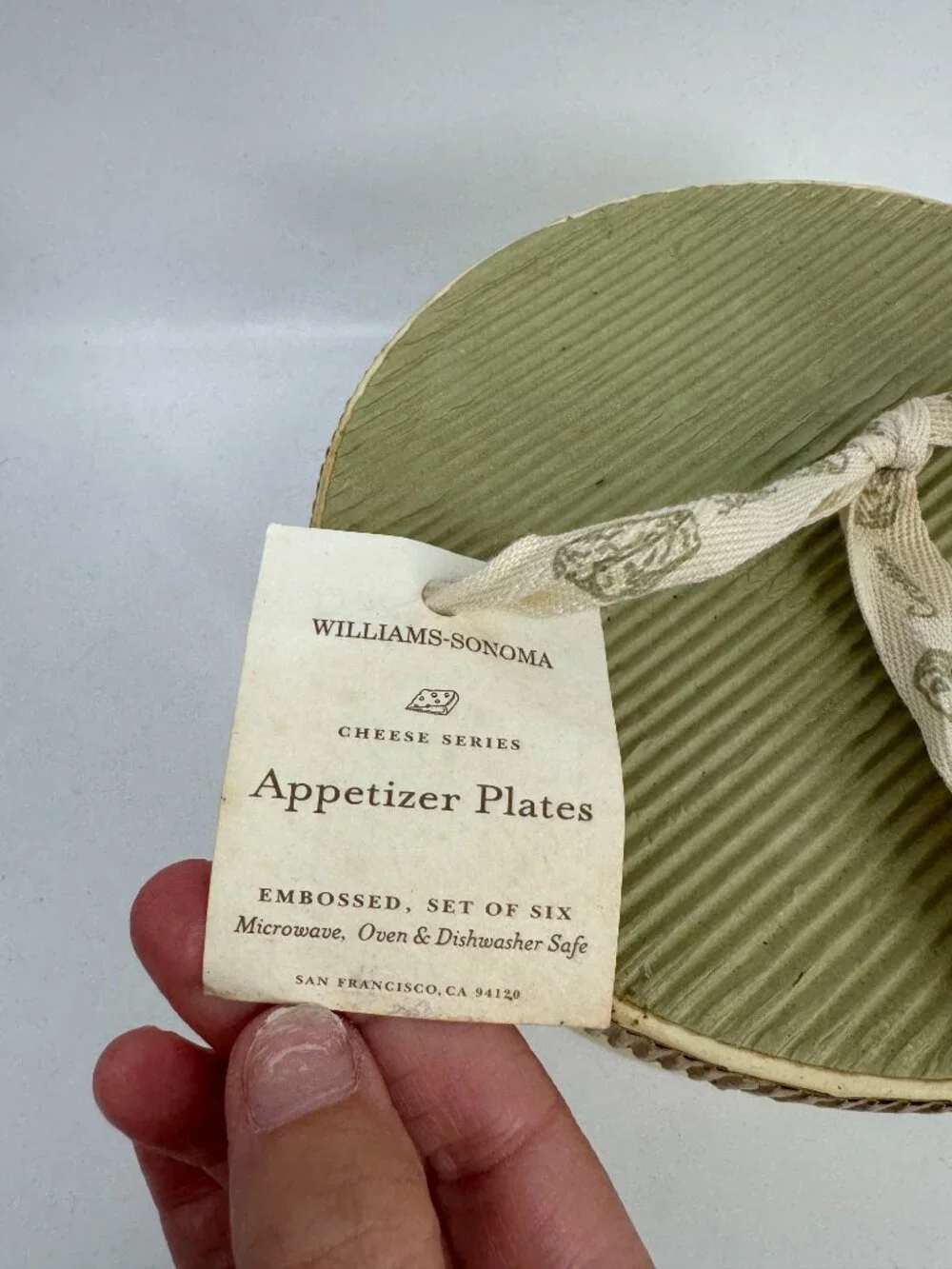 Williams-Sonoma Cheese Series Appetizer Plates (Set of 6)